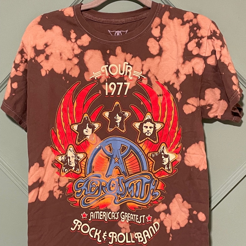 Aerosmith Distressed Oversized Fit Tour T-shirt